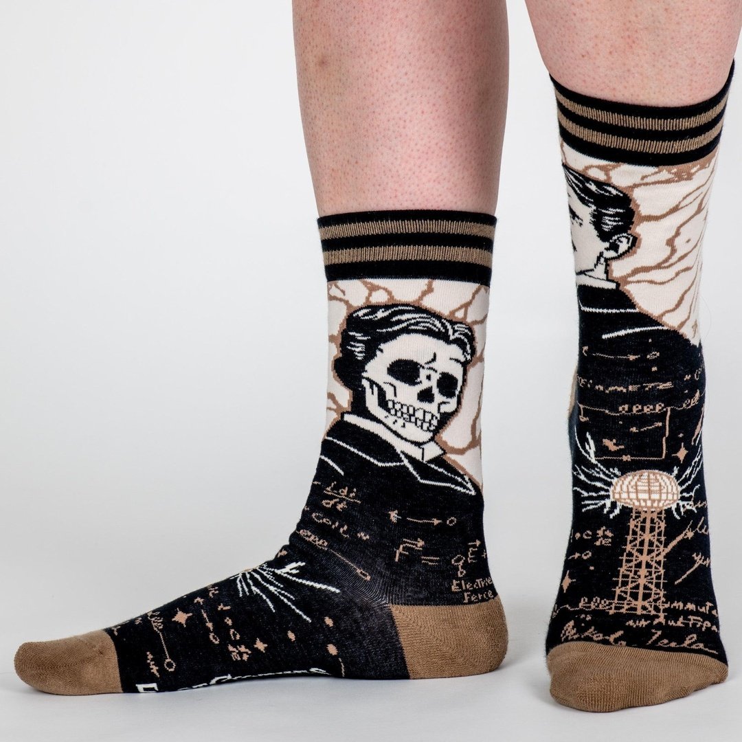 Nikola Tesla Crew Socks