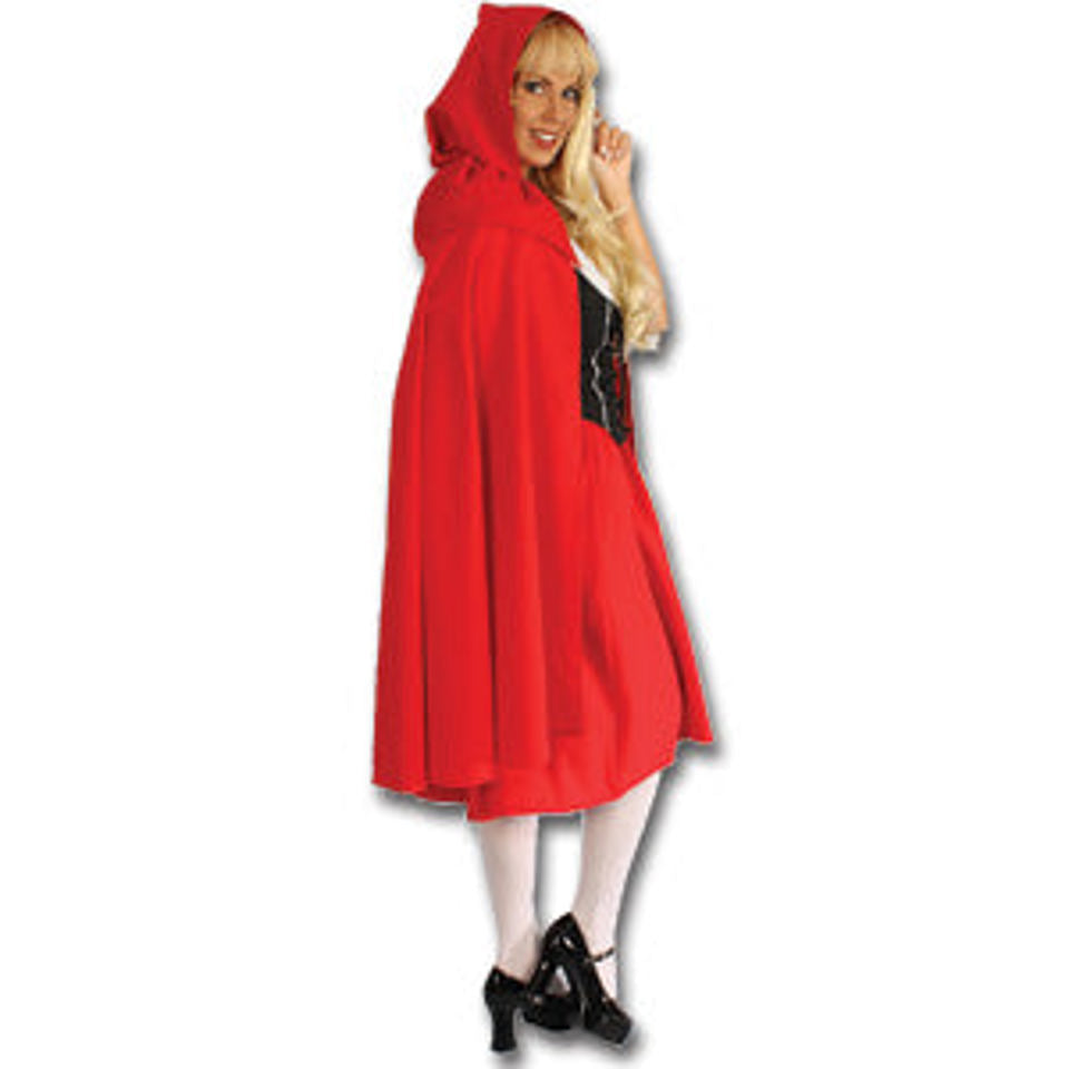 Red Hooded Cape - 45"