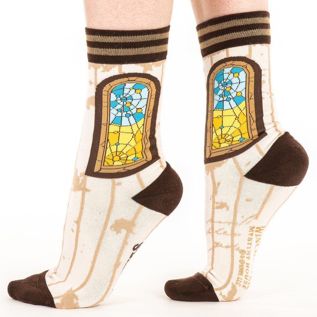 Winchester Mystery House® Spiderweb Window Crew Socks