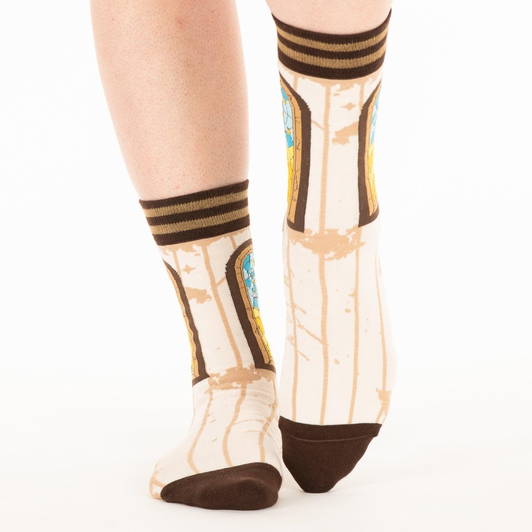 Winchester Mystery House® Spiderweb Window Crew Socks