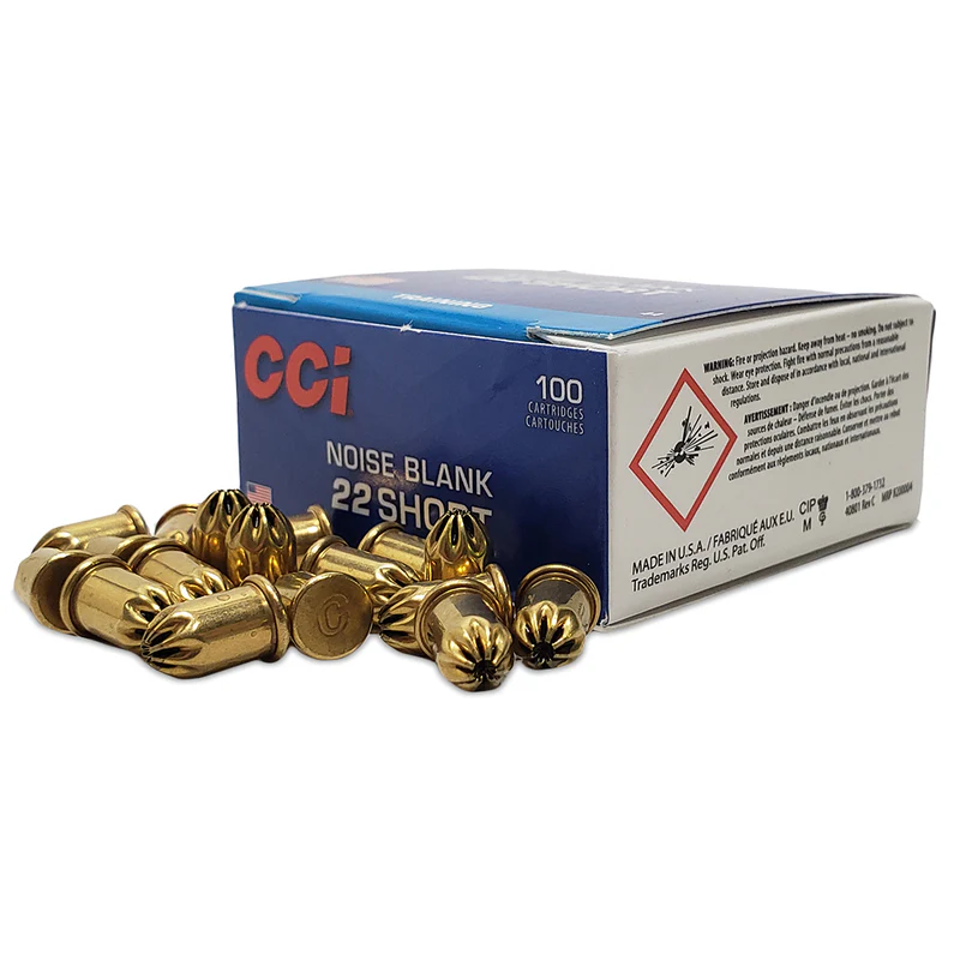 CCI .22cal noise blank cartridges, box of 100