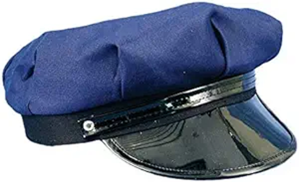 Police / Chauffeur Cap - Black or Blue