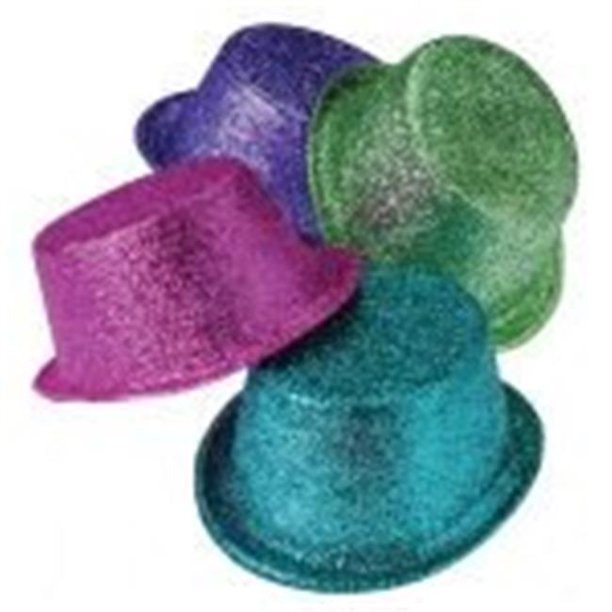 Assorted Glitter Top Hat