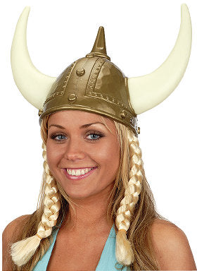 Sombrero Vikingo Con Trenzas