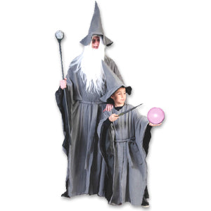 Grey Wizard Robe & Hat