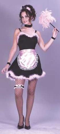 Pink French Maid Adult Costume