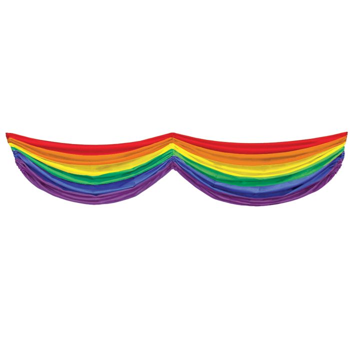 Banderines de tela arcoíris