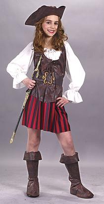 Girls Deluxe Pirate Costume