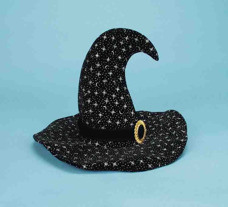 Sombrero de bruja de terciopelo