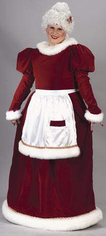 Plus Size Velvet Mrs. Claus Costume