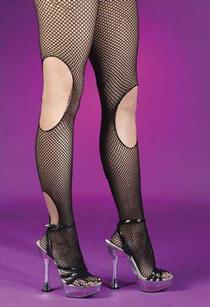 Torn Style Fishnet Pantyhose