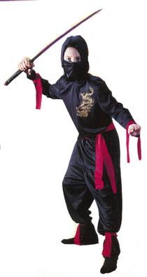 Disfraz infantil de guerrero ninja negro 