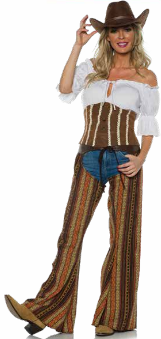 Women's Bandit Brown Costume