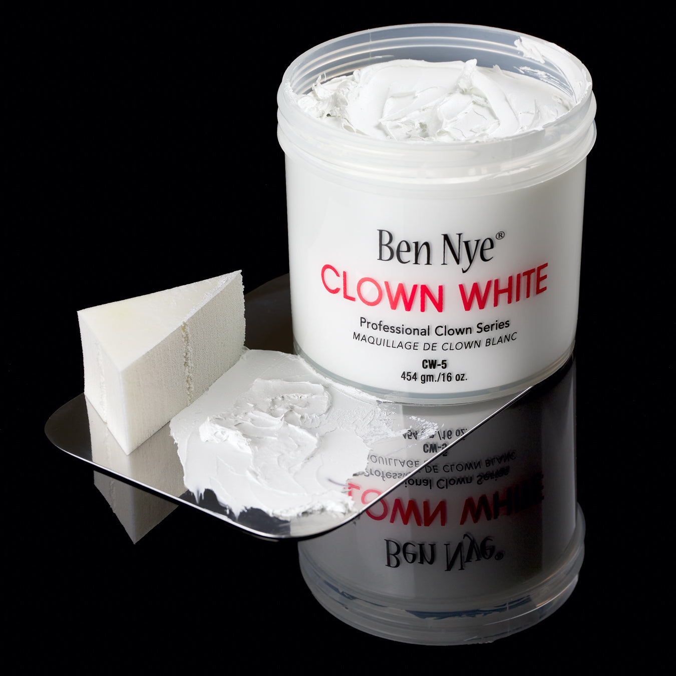 Cream Stage Makeup - Clown White - 16oz. - THEATRICAL STAGE MAKEUP