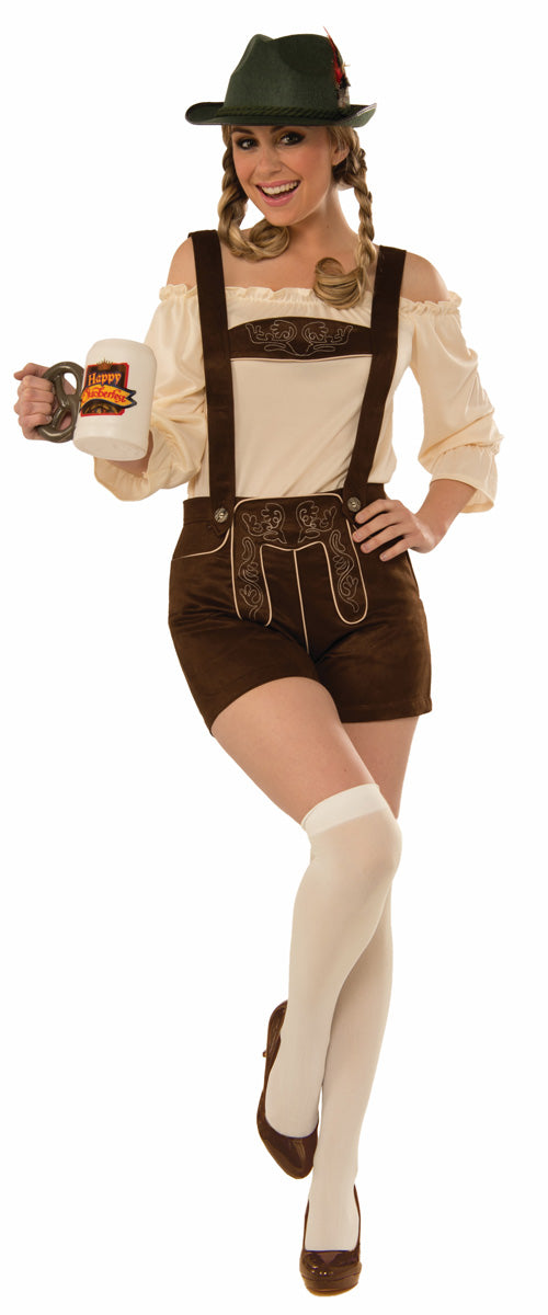 Adult Women s Lederhosen Costume Size Medium Large