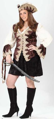 Deluxe Pirate Lady Plus Size Costume