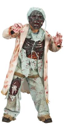 Disfraz infantil de médico zombi 