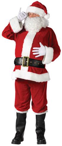 Value Complete Velour Santa Suit