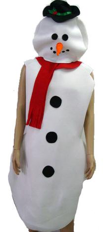 Snowman Tunic Adult Costume