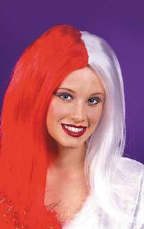 Naughty Or Nice Red/White Wig