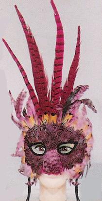 Fancy Feather Mask - F