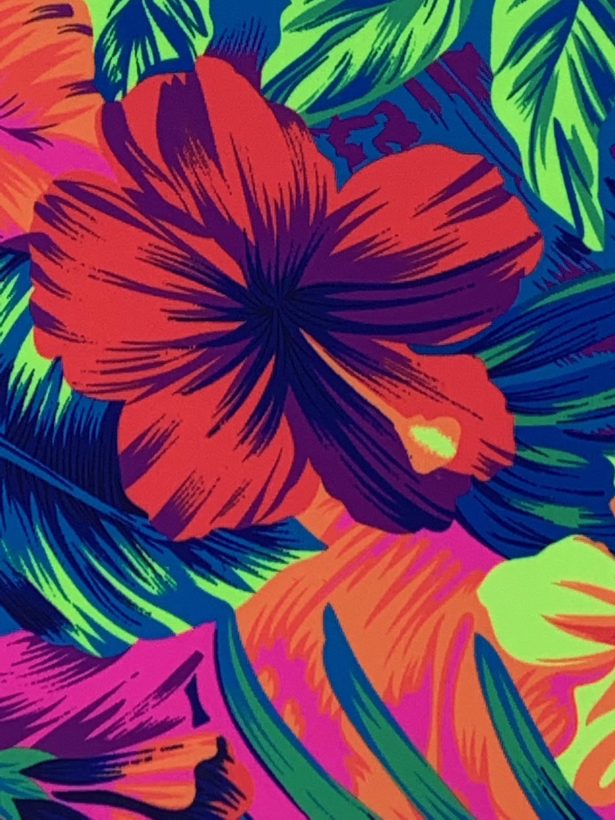 Spandex floral tahitiano