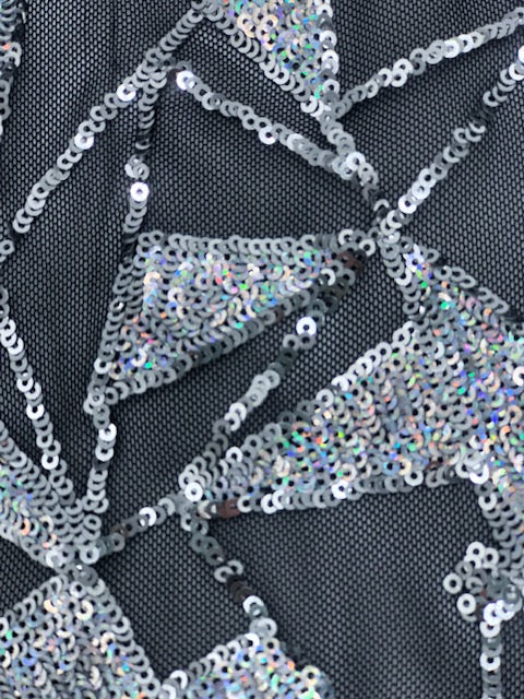J-LO Fabric: Sequin Stretch Net
