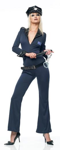 Disfraz de mono de mujer policía sexy