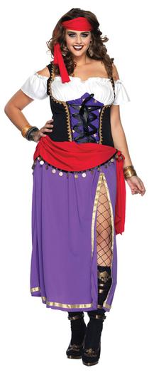 Plus Size Traveling Gypsy  Costume