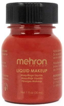 Mehron Liquid Face Paint Makeup - Black (1 oz)