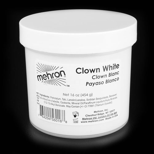 Maquillage blanc crème de clown de Mehron, 7 onces