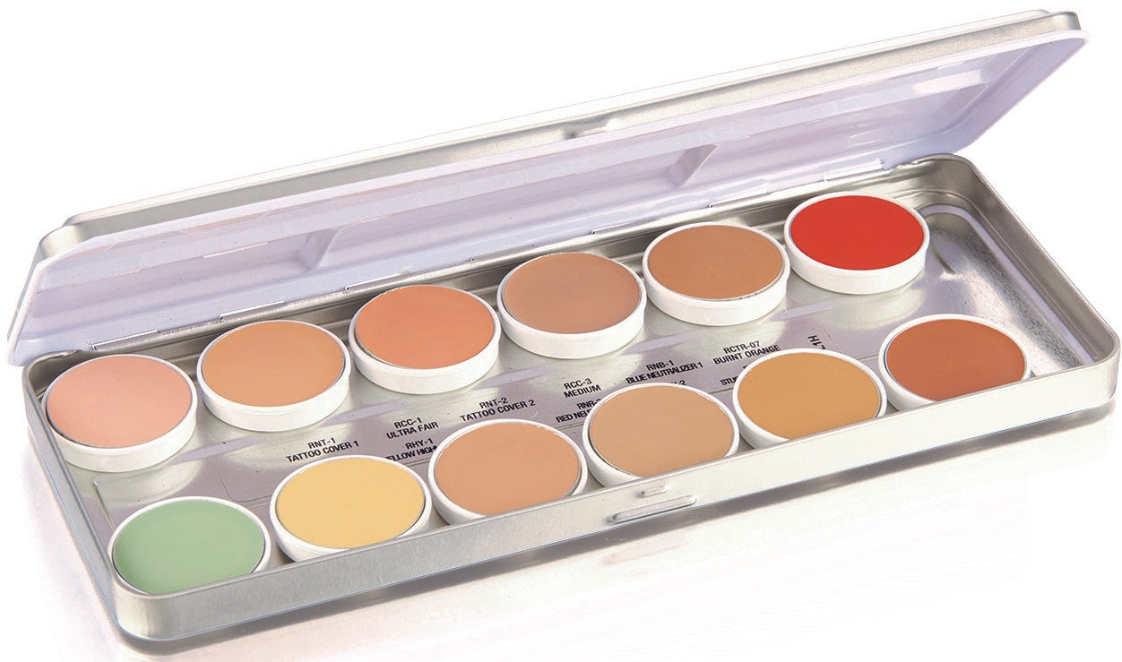 Corrector Recargable 1.8oz./51gm., 12 Colores (Metal Palette) - LFP-12