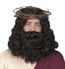 Conjunto de peluca y barba de Jesús