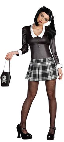Sexy Gothic School Girl Costume