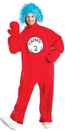 Thing 2 Adult Costume W/Wig