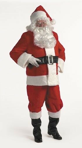 Halco Complete 10 Piece Plush Santa Suit