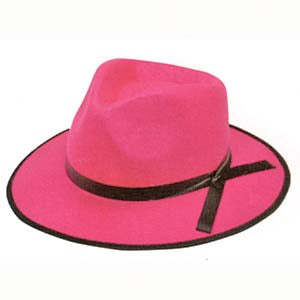 Gangster Hat - Hot Pink *DS*