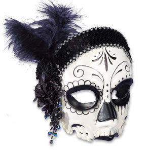 Female Flapper Skull Mask