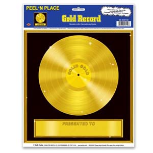 Gold Record Peel-N-Place