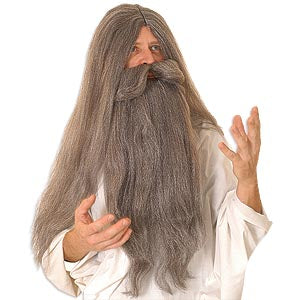 Biblical Wig And Beard Set Costume Accessory Stage Theatre