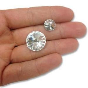 Faceted Rhinestone Button