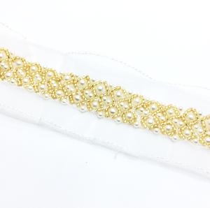 Delicate Pearl and Bead Trim 1